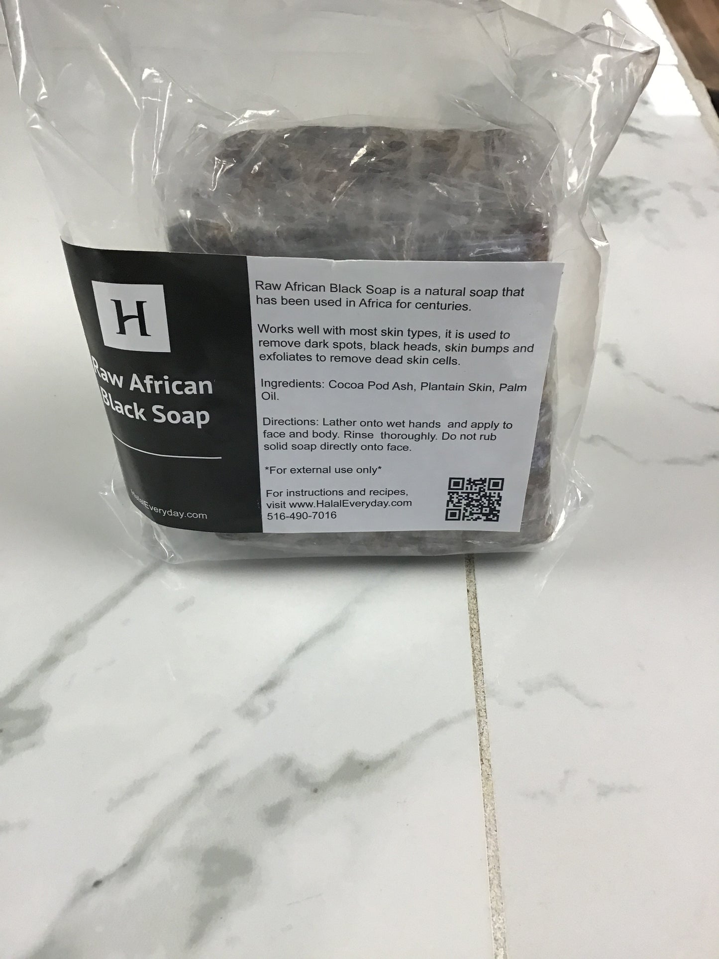 Raw African Black soap