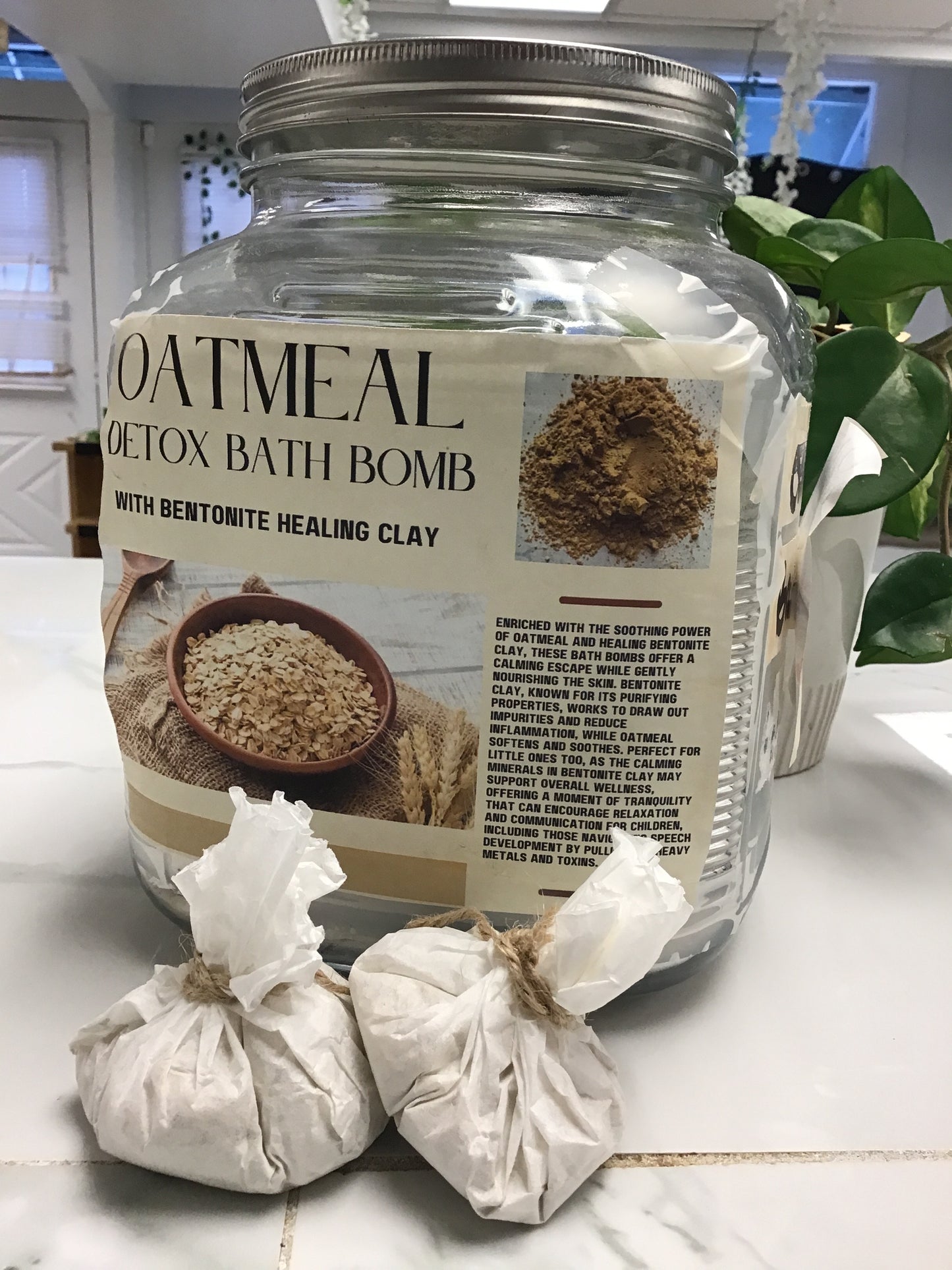 Oatmeal Detox Bath Bomb